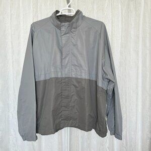 Vintage Totes Men's Windbreaker Jacket 4X Gray Pockets Lightweight Full Zip